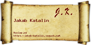 Jakab Katalin névjegykártya