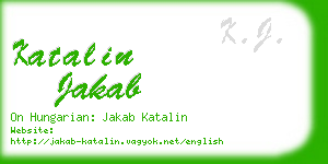 katalin jakab business card